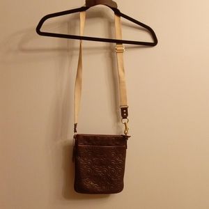 Vintage Coach Crossbody Brown Leather Bag